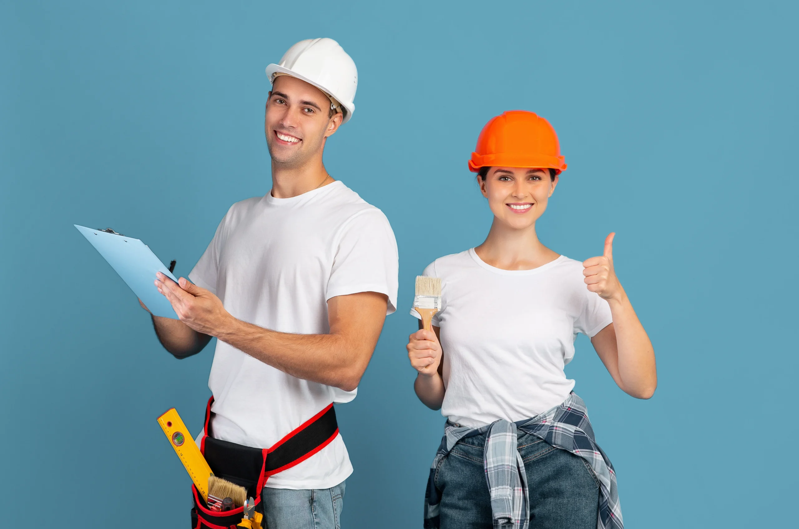 certified painting professionals with tools showing quality assurance at adura paint emporium