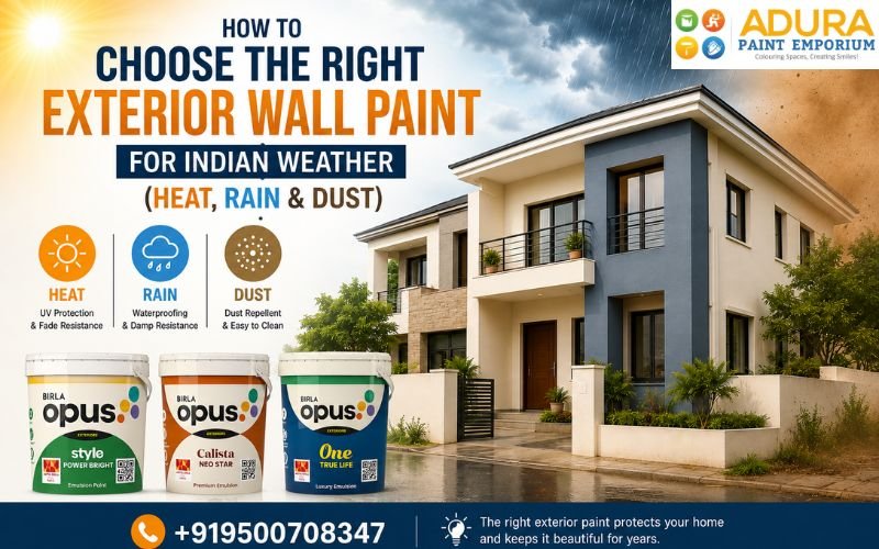 right exterior wall paint for indian weather
